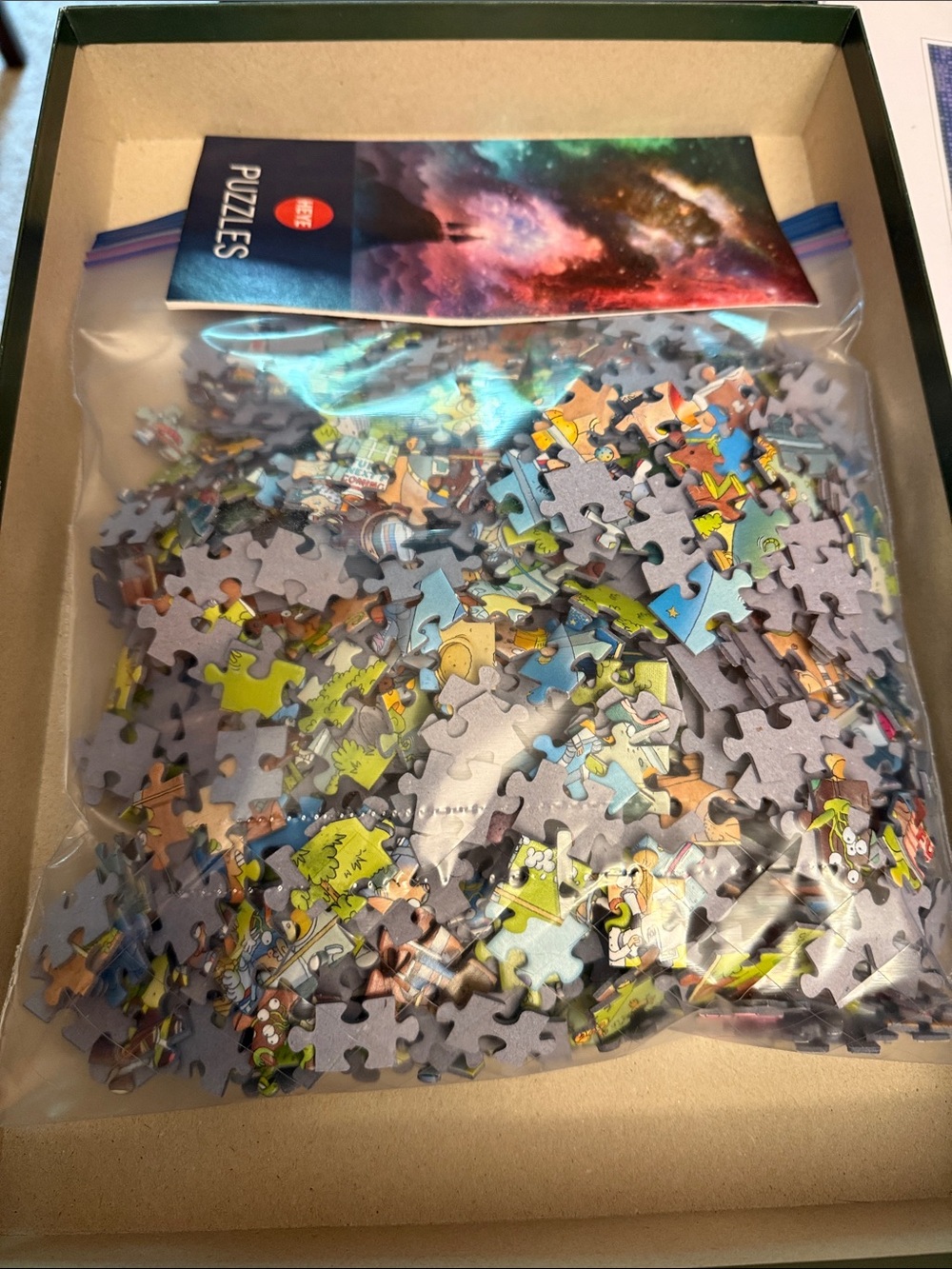 HeYe Funky Zoo cosmic habitat 1000-Piece Jigsaw Puzzle. Very good condition - Picture 4 of 4